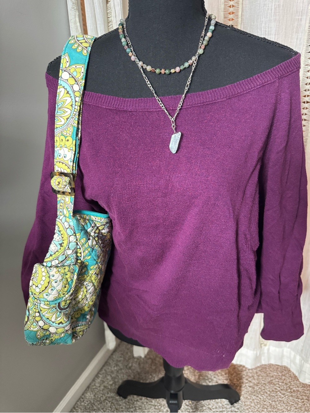 Early 2010s  American Eagle Outfitters Plum Sweater